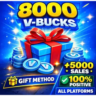 8000 vbucks gift method