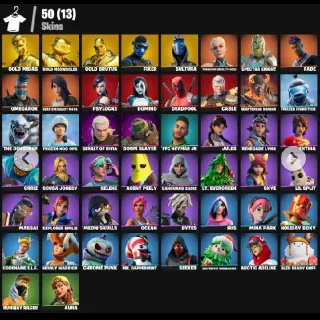 Fortnite Game Account - 50 Skins | Omegarok | Aura