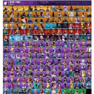 [PC/PSN/XBOX/NINTENDO] 225 SKINS/OG STW/KRATOS/FISHSTICK (WORLD CUP)/GOLD BRUTUS/GOLD MIDAS/MASTER CHIEF (MATTE BLACK)