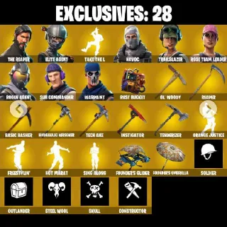 🔥 Fortnite OG Account - 91👕Take The L + The Reaper