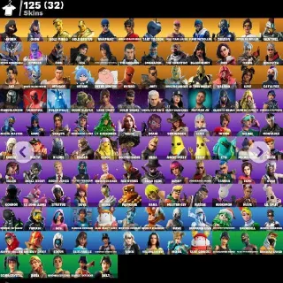 125 skins | OG STW | IKONIK | Leviathan Axe | Glow | Gold Midas