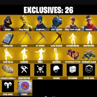 🔥 Fortnite OG Account - IKONIK + OG STW | 115 Skins