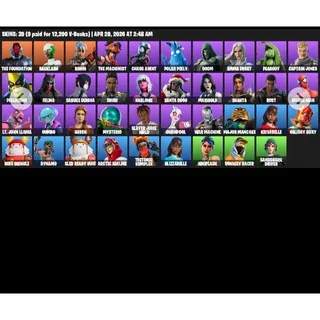 Fortnite Account 39 Skins | Spider-Man + Sasuke + Doom | Full Access | Instant Delivery