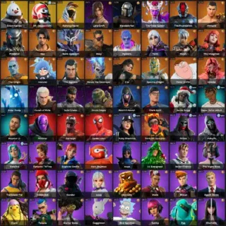121 SKINS | Lara Croft, Mandalorian, Cube Queen, Foundation, Menace
