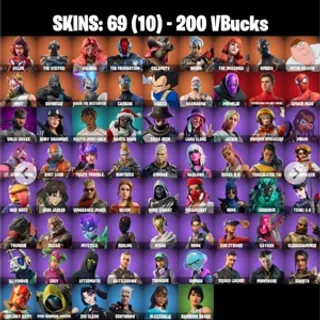 🔥 Fortnite OG Account - 69 skins 🖤 200 VB 🖤 Take The L | Omega | Orange Justice | Drift | Calamity | Spider-Man