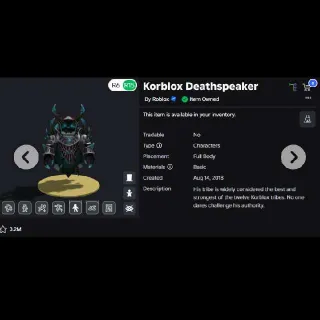 🔥 KORBLOX DEATHSEER + 124K INVENTORY ⭐ 2014 VETERAN OG
