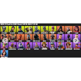 Fortnite account - 31 skins save the world | Take The L | OG STW | Royale Knight | The Reaper | Elite Agent | Blue Squire | 