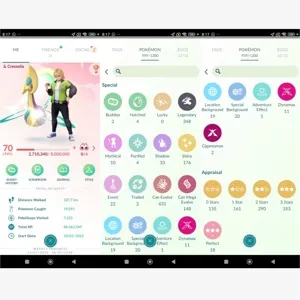 🔥 Pokemon Go Account - Level 70 - 348X LEGENDS - 176X SHINY - 18X HUNDO - 26 SHINY LEGENDS, MEGA MEWTWO