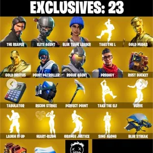 🔥 Fortnite OG Account - 76 skins | The Reaper | Blue Team Leader | Take The L