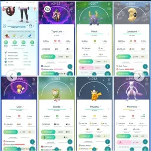 🔥 Pokemon Go Account - 70 LEVEL ACCOUNT ⚜ 76 Legendary 🐉 119 SHINIES✨