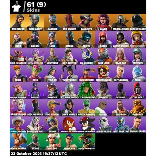 🔥 Fortnite OG Account - 61 Skins | Take The L | The Reaper | Elite Agent | Omega | Drift | Rust Bucket