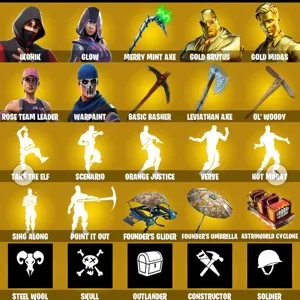 🔥 Fortnite OG Account - 123 SKINS🔥 IKONIK, Glow, Merry Mint Axe, Leviathan Axe