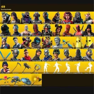🔥 Fortnite OG Account - 88 skins | Black Knight | Take the L 💎