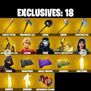 87 Skins + Ikonik + Leviathan Axe