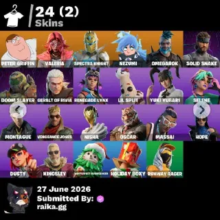 🔥 Fornite Account - 24 skins |Omegarok