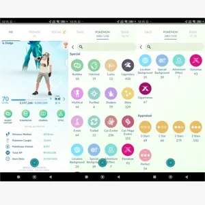 🔥 Pokemon Go Account - LEVEL 70 - 410X LEGENDS - 229X SHINY - 54X HUNDO - 10 HUNDO LEGENDS, 14 SHUNDO