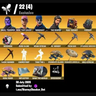 🔥 Fortnite OG Account - 40 skins 🛸 OG Skull Trooper | The Reaper | OG STW