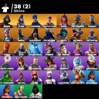 🔥 Fortnite OG Account - 38 skins | OG STW | IKONIK | Glow | Valor | The Prisoner | Carbide | Lynx | Omega | Blackheart