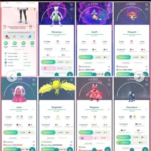 🔥 Pokemon Go Account -   70 LEVEL ACCOUNT ⚜ 80 Legendary 🐉 101 SHINIES✨