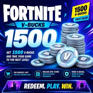 1500 Vbucks Gifting 🎁 1500 V-bucks