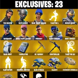 🔥 Fortnite OG Account - 48 skins | The Reaper | OG STW | Take The L