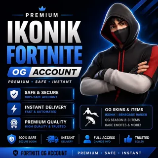 🔥Fortnite Account - IKONIK %100 ✮ Top Skins Guaranteed