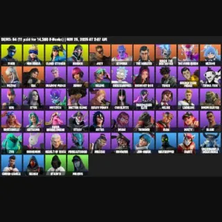 🔥 Fortnite Stacked Account - 54 Skins | Neo Versa | Lachlan | Fixer