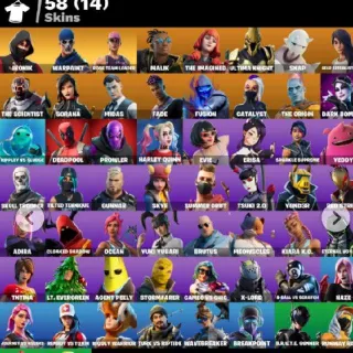Fortnite OG Account - 58 skins |IKONIK
