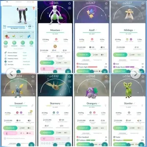 🔥 Pokemon Go Account - 84 LEGENDARY | 117 shiny