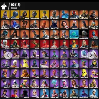 🔥 Fortnite 92 SKINS - MERRY MINT AXE | IKONIK | GHOUL TROOPER | SKULL TROOPER | GLOW | RED KNIGHT | ZERO | MIDAS