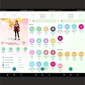 🔥 Pokemon Go Account - LVL 70 - 405X LEGENDS - 410X SHINY - 157X HUNDO - 27 SHINY LEGENDS, 24 SHUNDO
