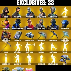 🔥 Fortnite OG Account - IKONIK + The Reaper + Blue Squire + Royale Knight 