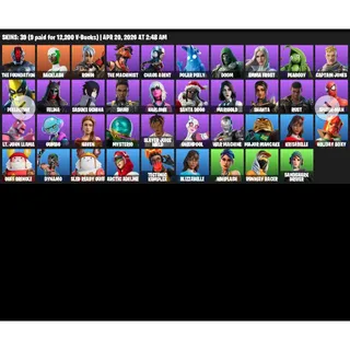 Fortnite Account 40 Skins | Sasuke + Spider-Man + Chaos Agent | Instant Delivery | Full Access