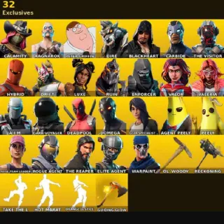 🔥 Fortnite Account - 53 skins | Take The L | OG STW | The Reaper | Elite Agent | Omega | Rose Team Leader | Rogue Agent