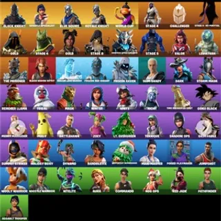 🔥 Fortnite OG Account - 57 skins⭐Black Knight⭐