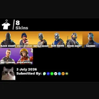 🔥 Fortnite OG Account - Black Knight | Sparkle Specialist | Royale Knight