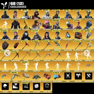 🔥 Fortnite OG Account - 237 Skins🌺 Black Knight, Ikonik, Eon, Floss, The Reaper, Take The L, Scenario
