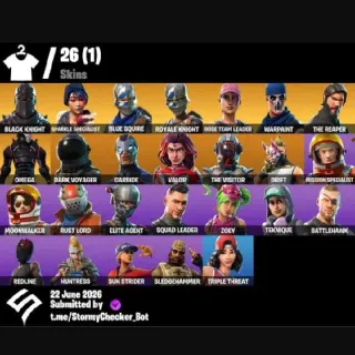 🔥 Fortnite OG Stw - 26 Skins 🔥Black Knight🔥Take The L🔥AC/DC🔥2200 VB