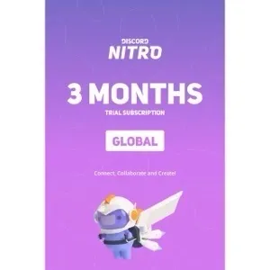 Discord Nitro - 3 Month TRIAL Subscription Key GLOBAL