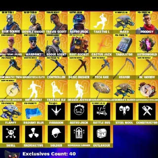 🔥 Fortnite OG Account - 65 skins🔥Travis Scott🔥Take The L