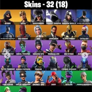 🔥 Fortnite OG Account - 32 Skins , IKONIK , Laugh It Up