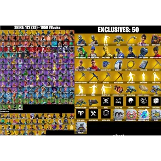 [PC/PSN/XBOX] 173 skins | OG STW | Blue Squire | Royale Knight | Floss | Mako | Jules | Aura | Candy Axe | PeelyMxa250