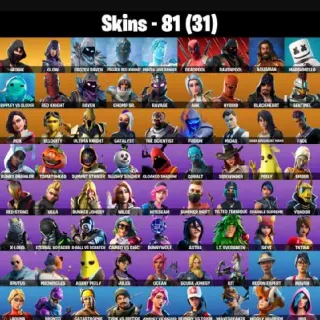 🔥 Fornite OG Account - 81 Skins 💎 IKONIK , Glow
