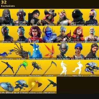 [PC/XBOX] | 62 skins | Merry Mint Axe | Take The L | The Reaper |
