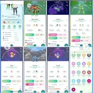 🔥 Pokemon Go Account - level 70 |  76 Legendary 🐉 117 SHINIES