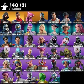 [XBOX/PSN/PC] 40 skins | IKONIK ✴️ Power Punk ✴️ Carbide ✴️ Prodigy ✴️ Boogie Down