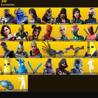 🔥 Fortnite OG Account - 56 skins | IKONIK | Glow | Breakpoint | The Scientist | Fusion