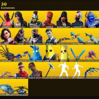 🔥 Fortnite OG Account - 47 Skins Travis Scott