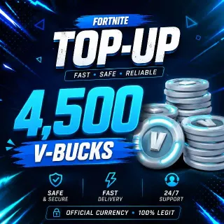 4500 Vbucks Direct Topup - V-Bucks