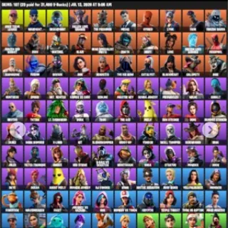 🔥 Fortnite Stacked Account - 107 Skins | OG STW | Midas | Ravage | Hybrid | Calamity | The Ice King | Dire